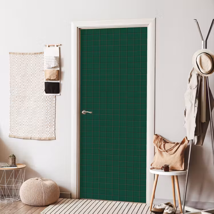 Deursticker - Patroon - Tegels - Dennen - Groen — 8