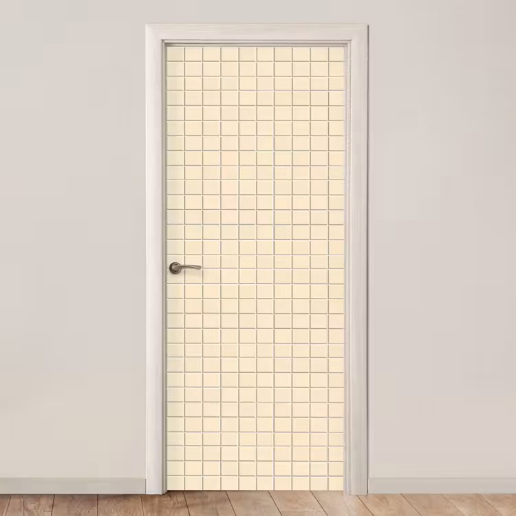 Deursticker - Patroon - Tegels - Gebroken - Wit — 1