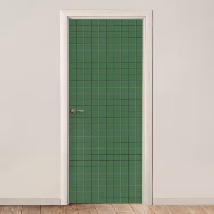 Deursticker - Patroon - Tegels - Groen — 1