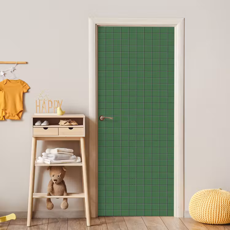 Deursticker - Patroon - Tegels - Groen — 6