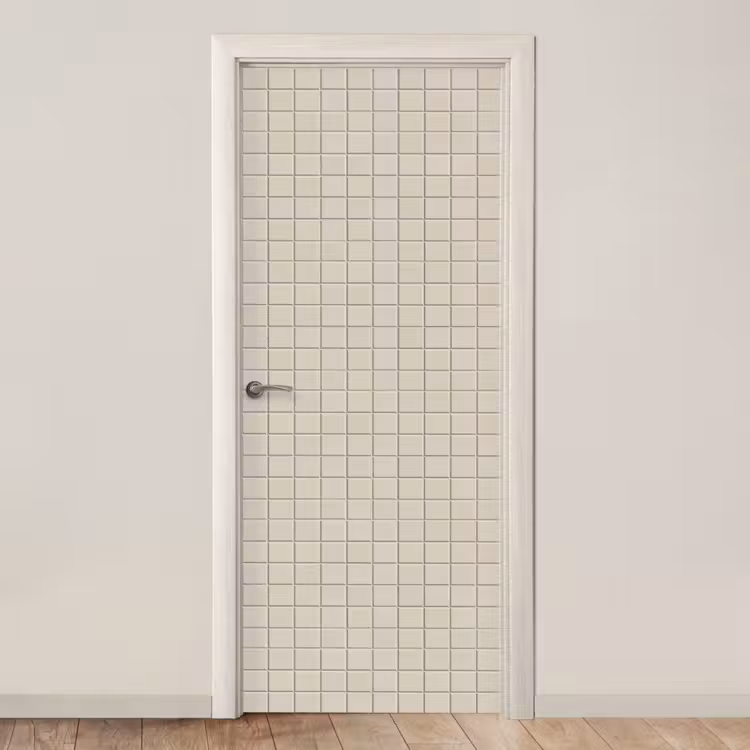 Deursticker - Patroon - Tegels - Taupe — 1