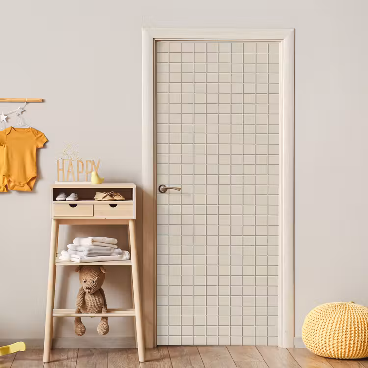 Deursticker - Patroon - Tegels - Taupe — 6