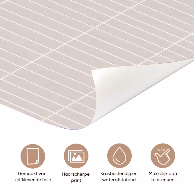 Deursticker - Patroon - Tegels - Zand — 3