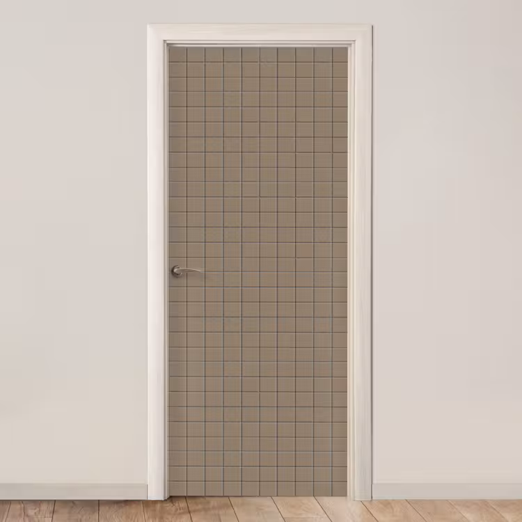 Deursticker - Tegel - Patroon - Taupe — 1