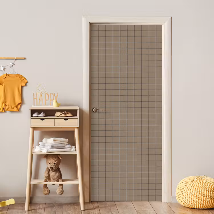 Deursticker - Tegel - Patroon - Taupe — 6