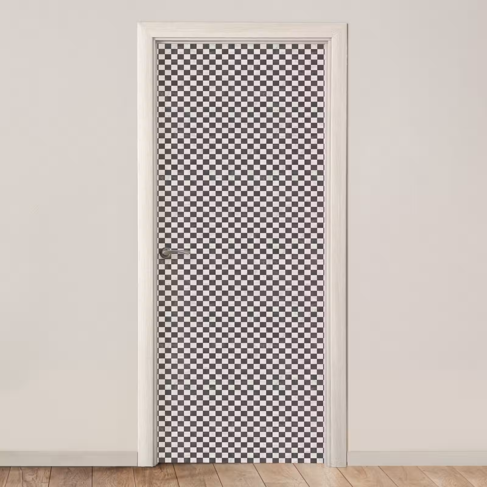 Deursticker - Marmer - Patroon - Grijs — 1