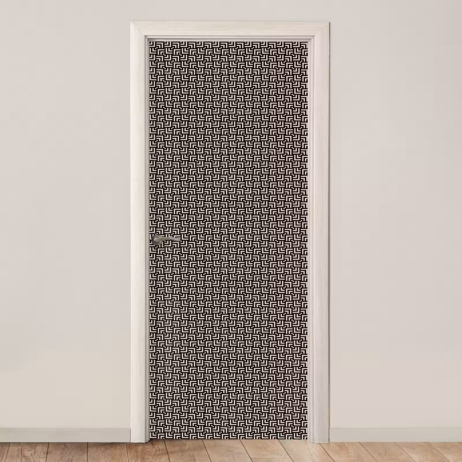 Deursticker - Patroon - Marmer - Zwart — 1