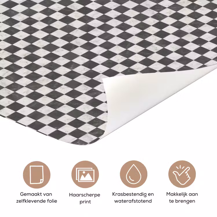 Deursticker - Marmer - Patroon - Grijs — 3