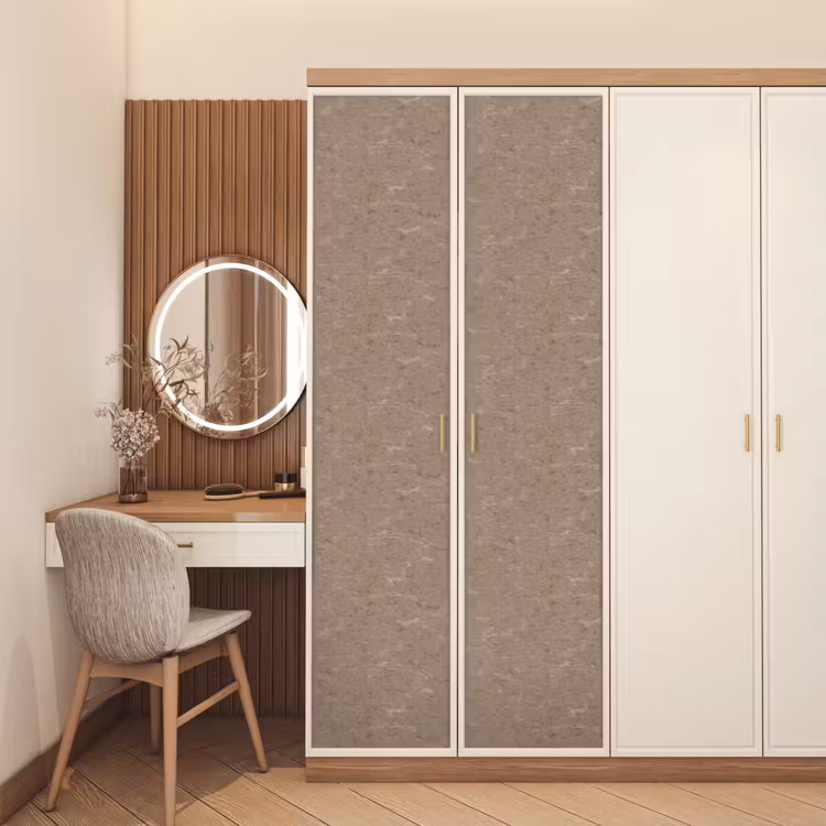 Deursticker - Patroon - Kalksteen - Beige — 5