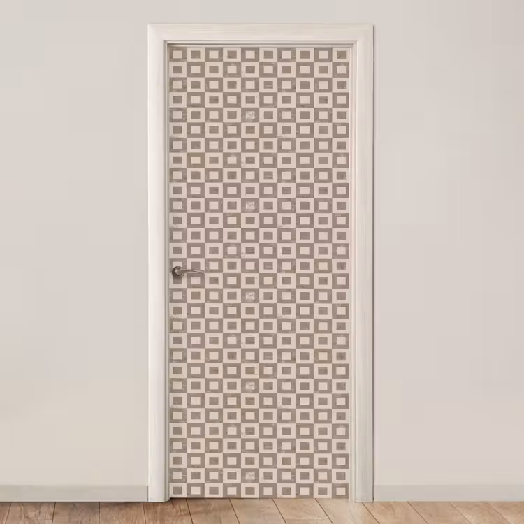Deursticker - Patroon - Marmer - Beige — 1