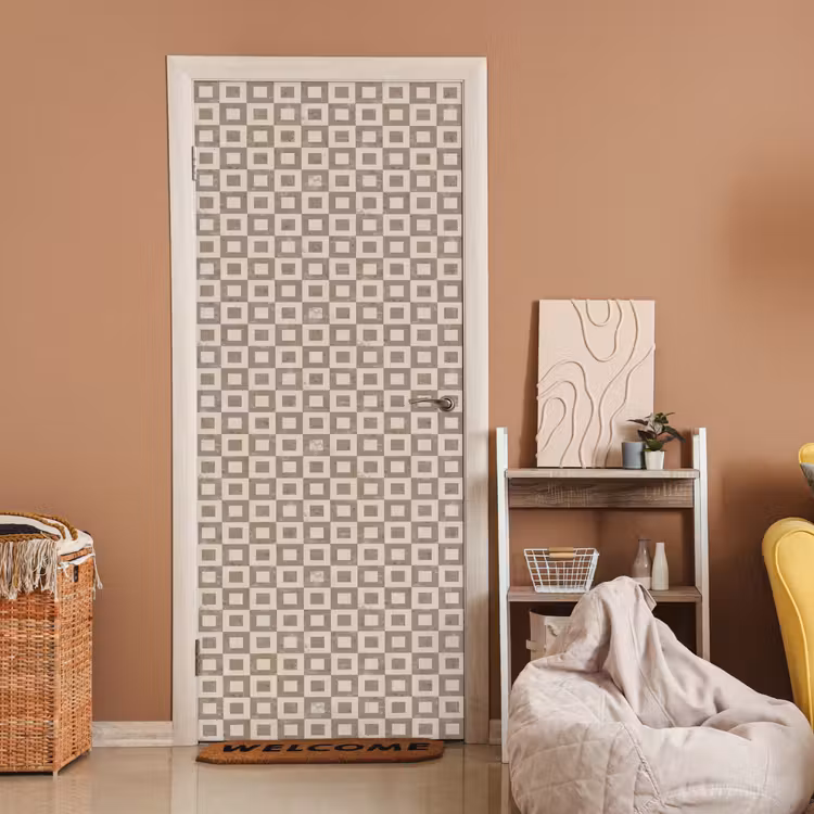 Deursticker - Patroon - Marmer - Beige — 2