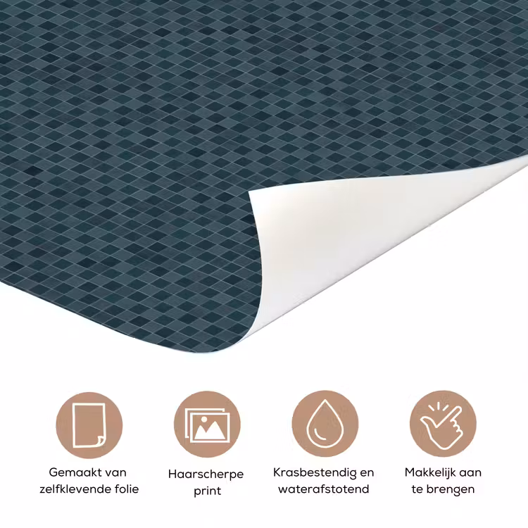 Deursticker - Patroon - Mozaïek - Groen — 3