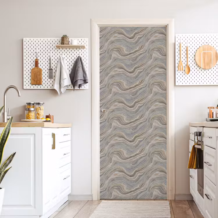 Deursticker - Patroon - Sereen - Paars - Groen — 7