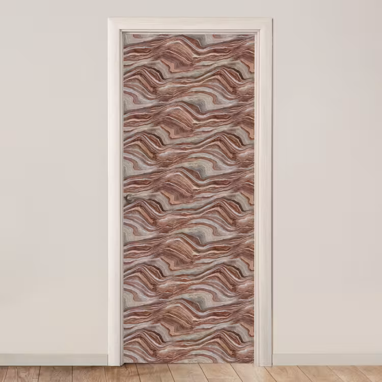 Deursticker - Patroon - Zandsteen - Travertijn — 1