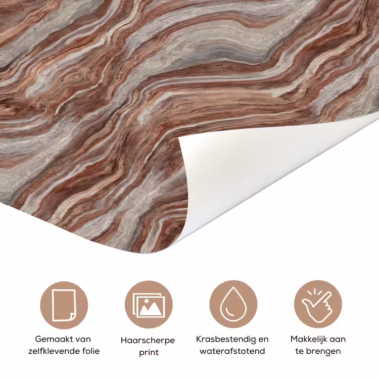 Deursticker - Patroon - Zandsteen - Travertijn — 3