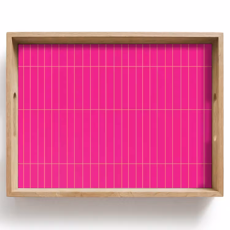 Dienblad - Patroon - Tegel - Magenta - Roze — 1