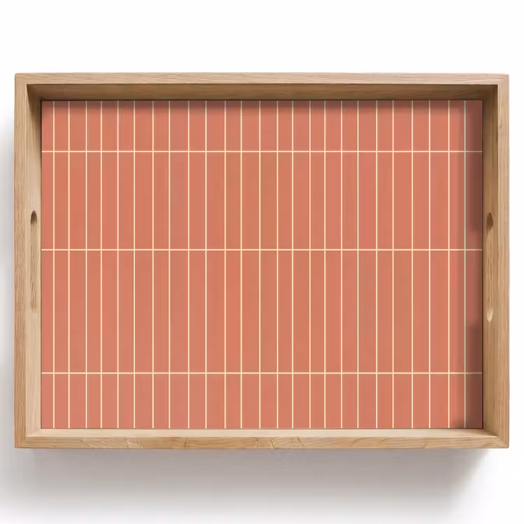 Dienblad - Patroon - Tegels - Terracotta — 1