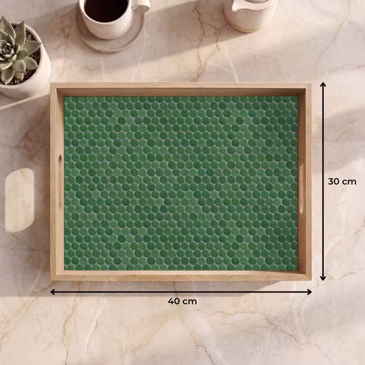 Dienblad - Penny - Mozaïek - Bosgroen - Green — 9