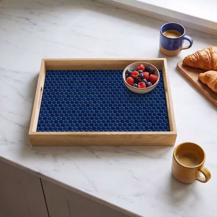 Dienblad - Penny - Mozaïek - Donkerblauw — 4
