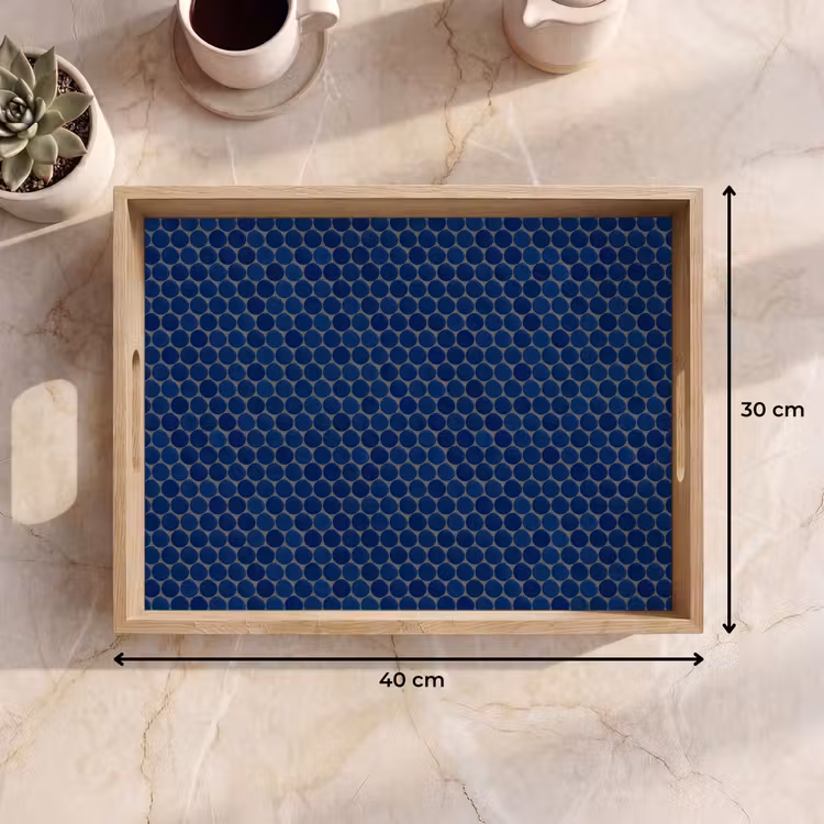 Dienblad - Penny - Mozaïek - Donkerblauw — 9