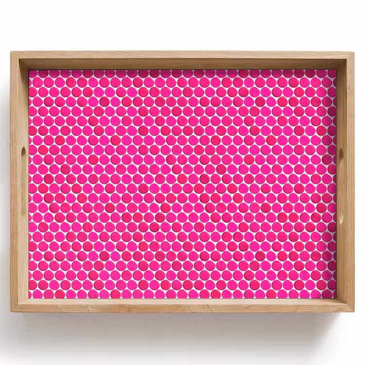 Dienblad - Penny - Mozaïek - Felroze — 1