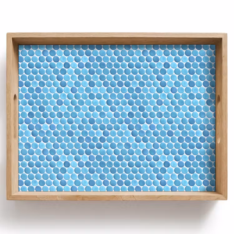 Dienblad - Penny - Mozaïek - Lichtblauw — 1