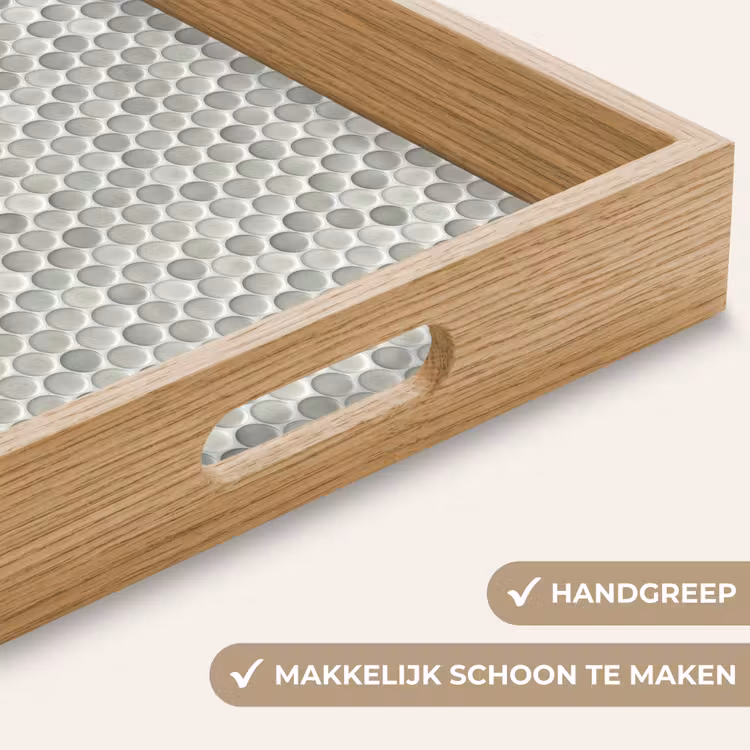 Dienblad - Penny - Mozaïek - Lichtgrijs — 5