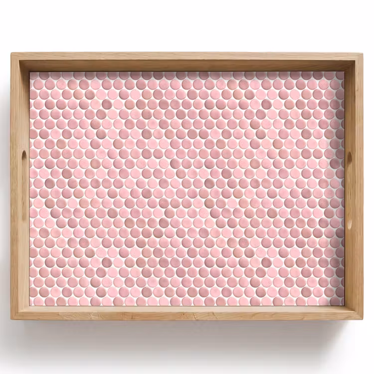 Dienblad - Penny - Mozaïek - Lichtroze — 1