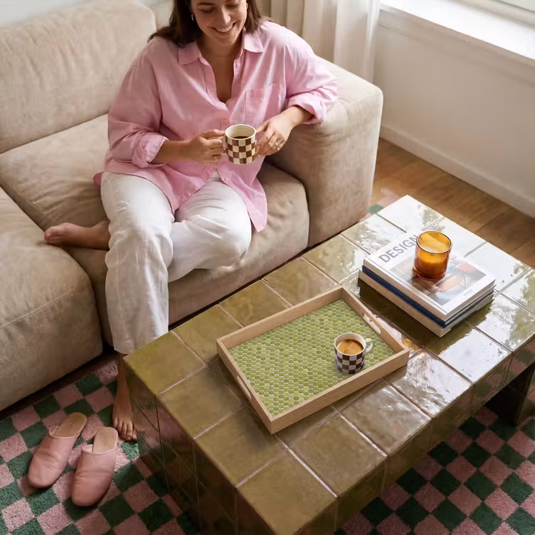 Dienblad - Penny - Mozaïek - Olijfgroen — 6