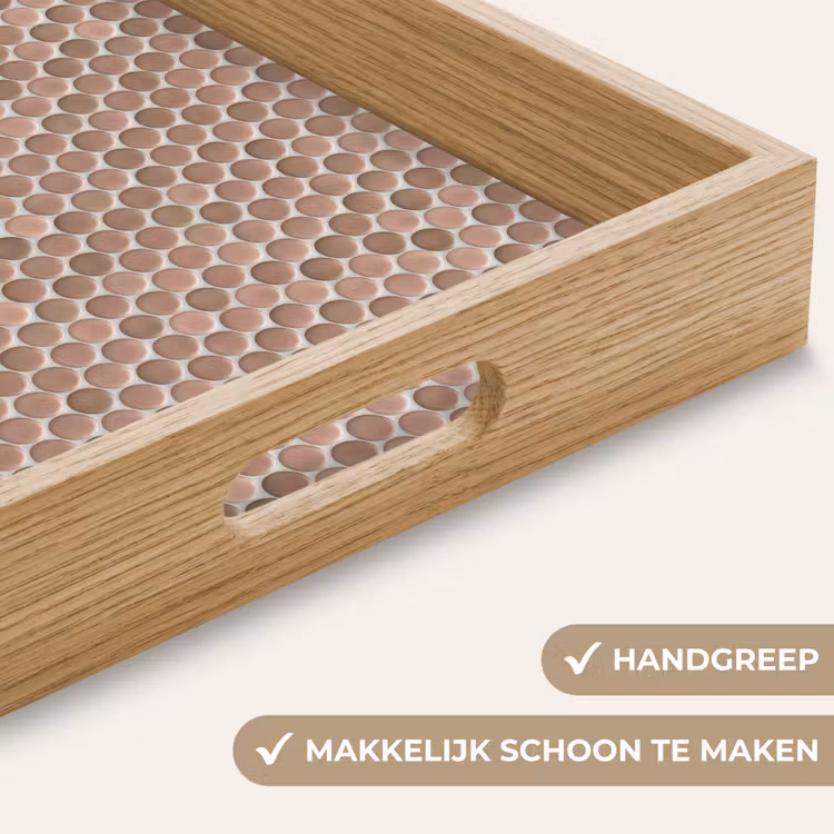 Dienblad - Penny - Mozaïek - Oudroze - Terracotta — 5
