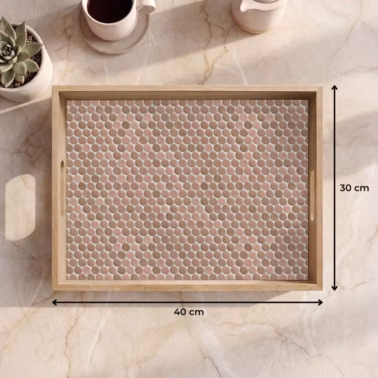 Dienblad - Penny - Mozaïek - Oudroze - Terracotta — 9