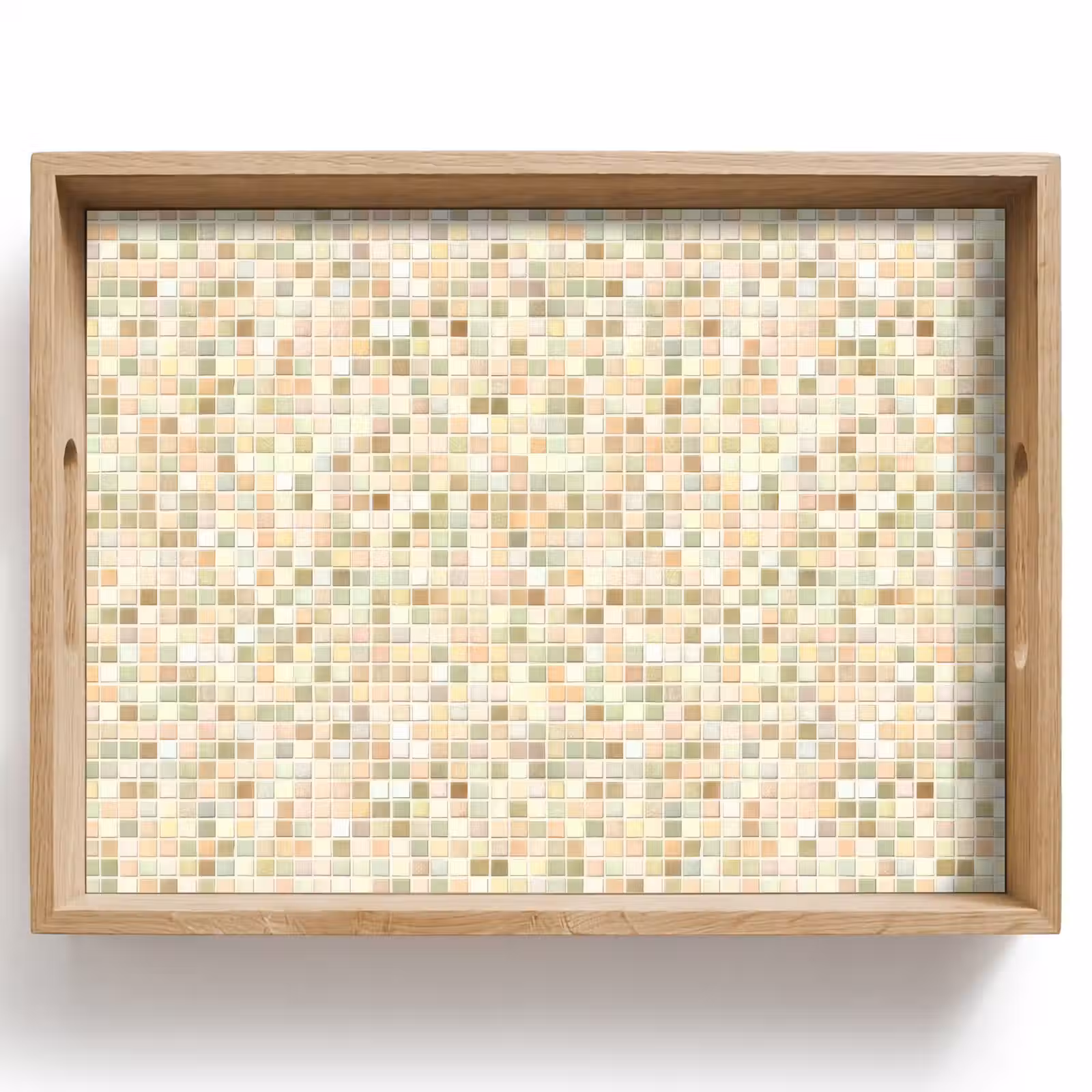 Dienblad - Mozaïek - Patroon - Beige — 1