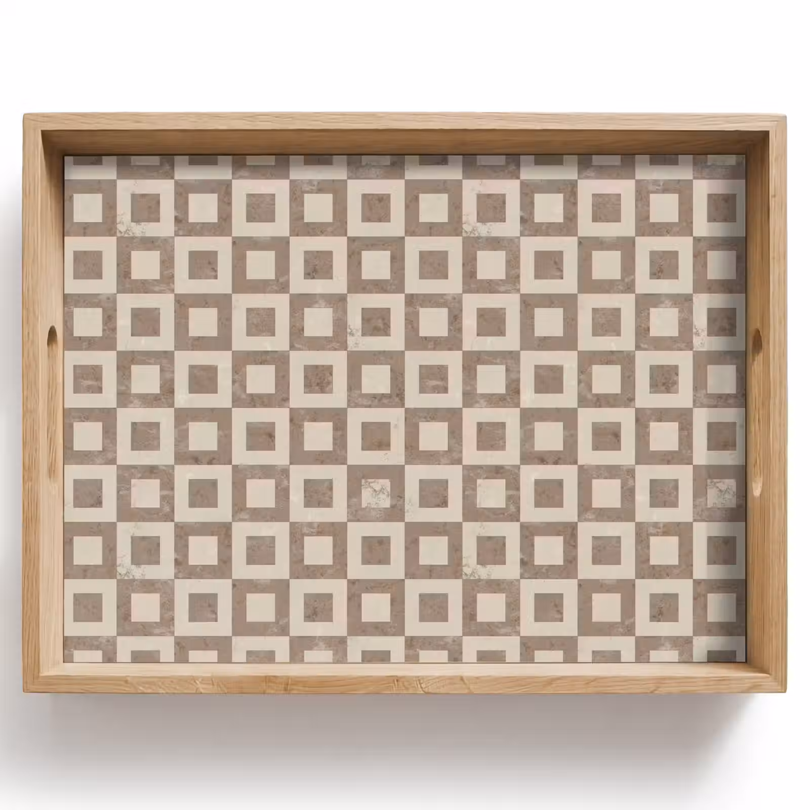 Dienblad - Patroon - Marmer - Beige — 1