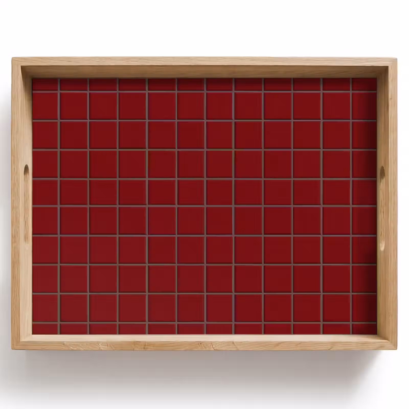 Dienblad - Patroon - Tegels - Burgundy — 1