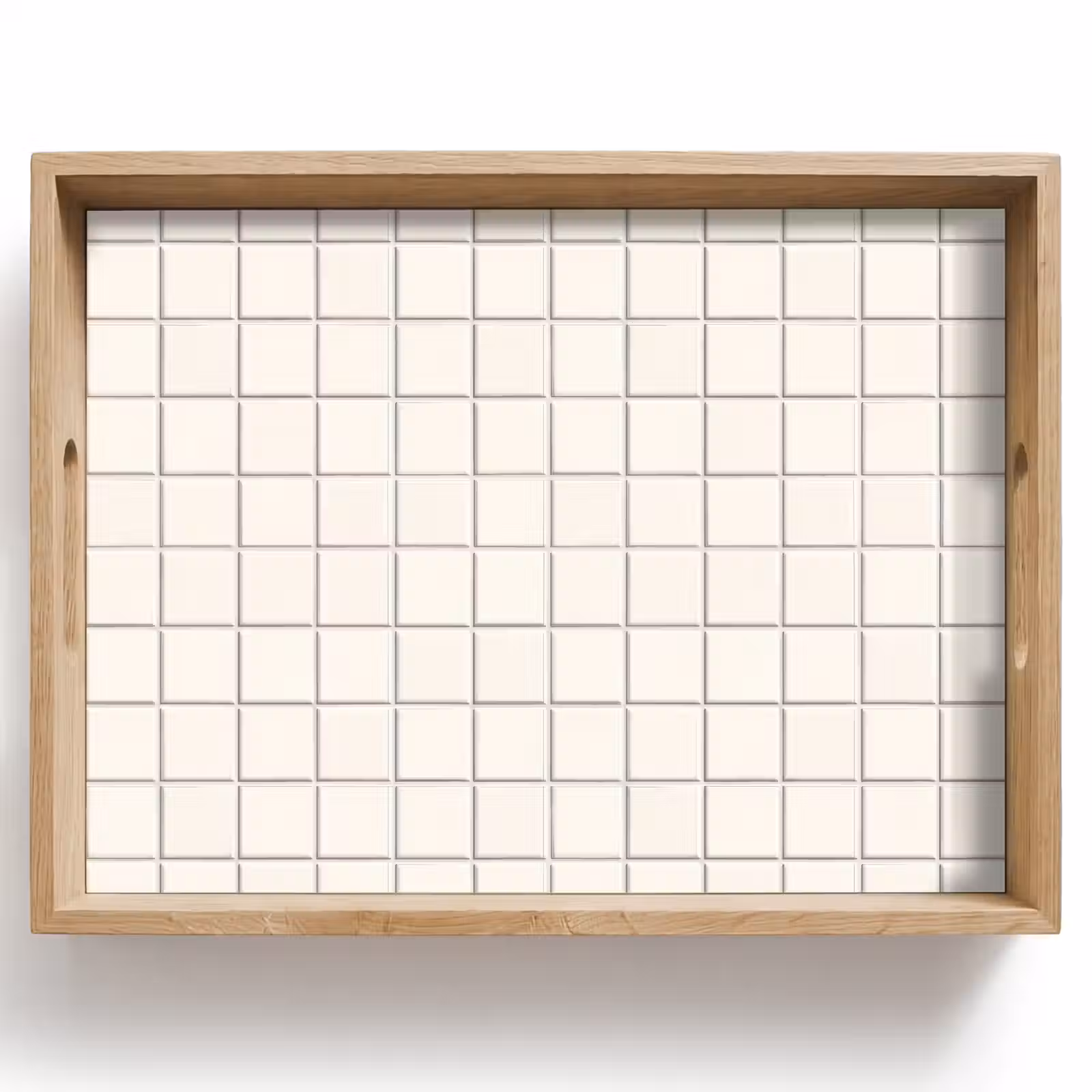 Dienblad - Patroon - Tegels - Wit — 1