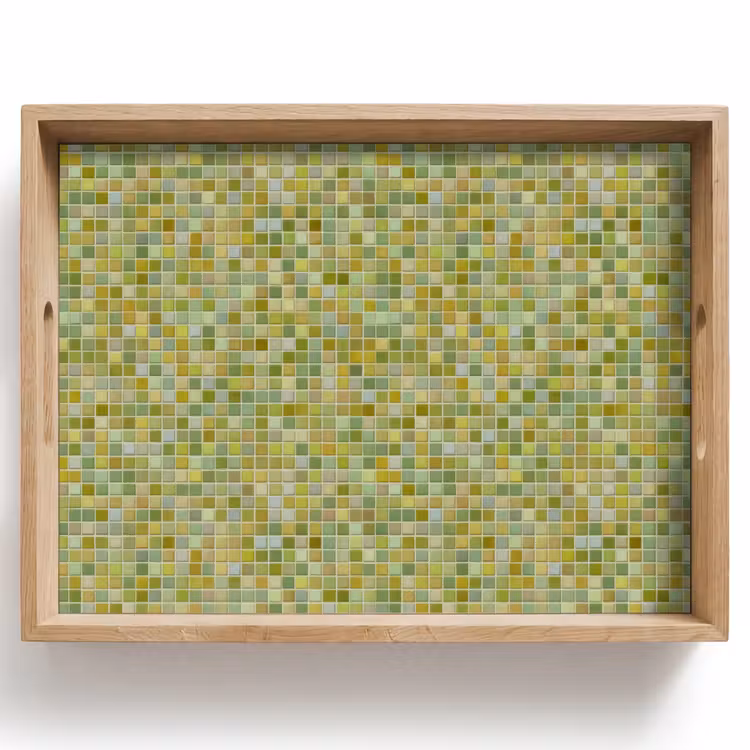 Dienblad - Mozaïek - Patroon - Groen — 1