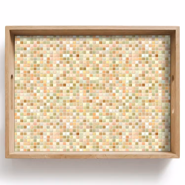 Dienblad - Mozaïek - Patroon - Terracotta — 1
