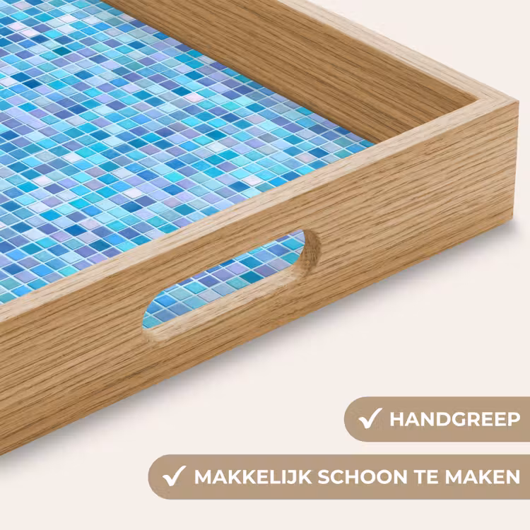Dienblad - Mozaïek - Patroon - Turquoise — 5