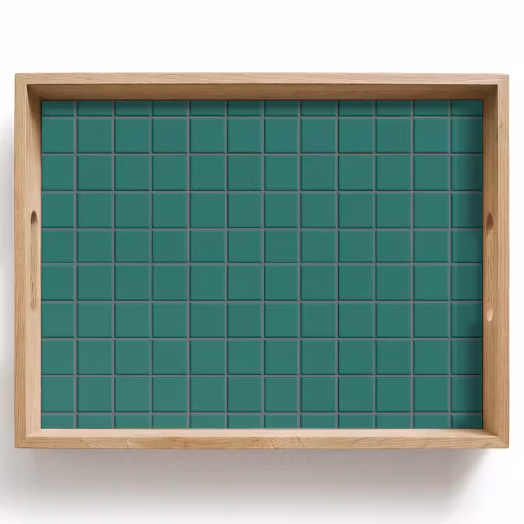 Dienblad - Patroon - Patroon - Smaragd — 1