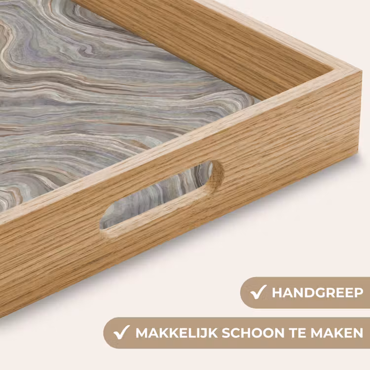 Dienblad - Patroon - Sereen - Paars - Groen — 5