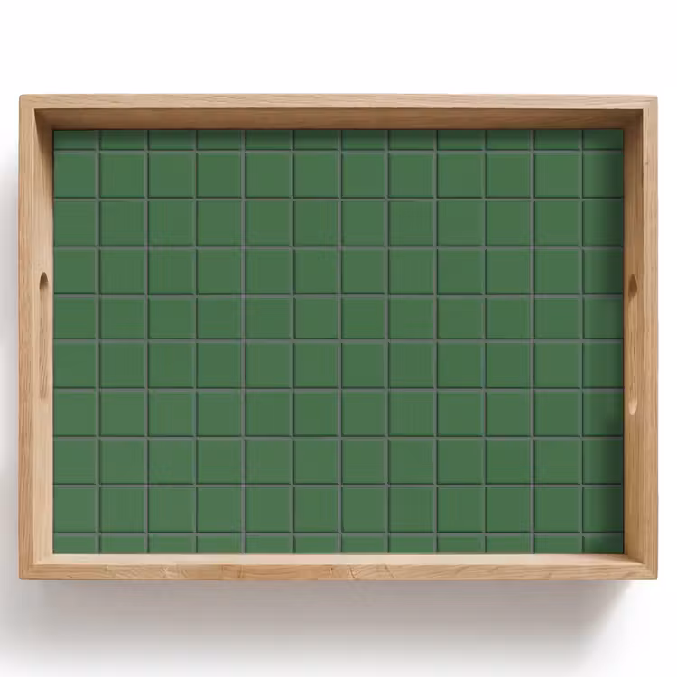 Dienblad - Patroon - Tegels - Groen — 1