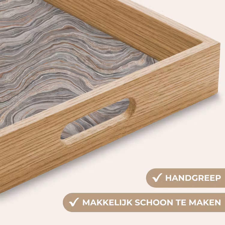 Dienblad - Patroon - Textuur - Grijs — 5