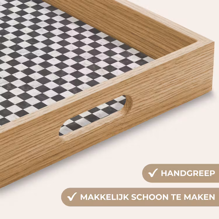 Dienblad - Marmer - Patroon - Grijs — 5