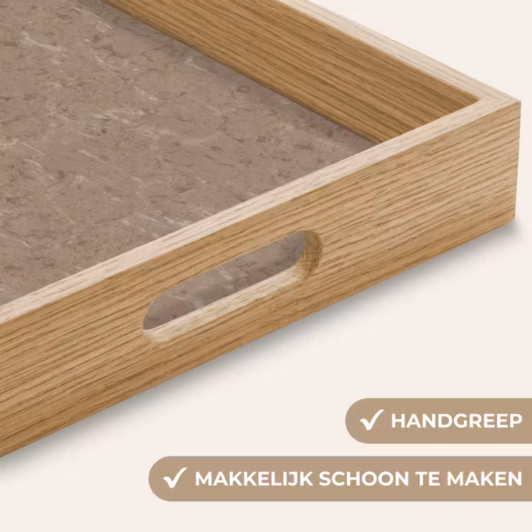 Dienblad - Patroon - Kalksteen - Beige — 5