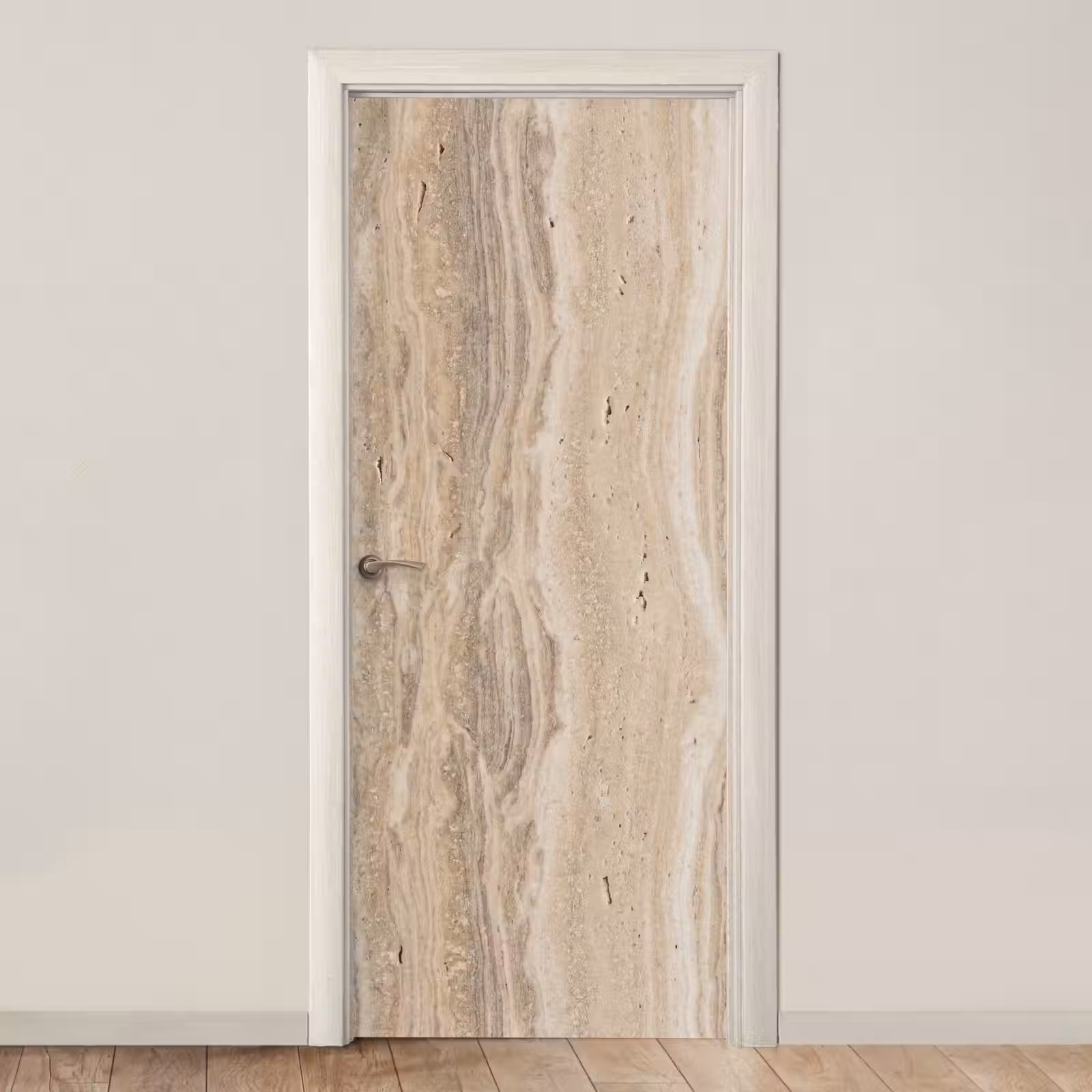 Deursticker - Steen - Patroon - Textuur - Natuurlijk - Beige — 1