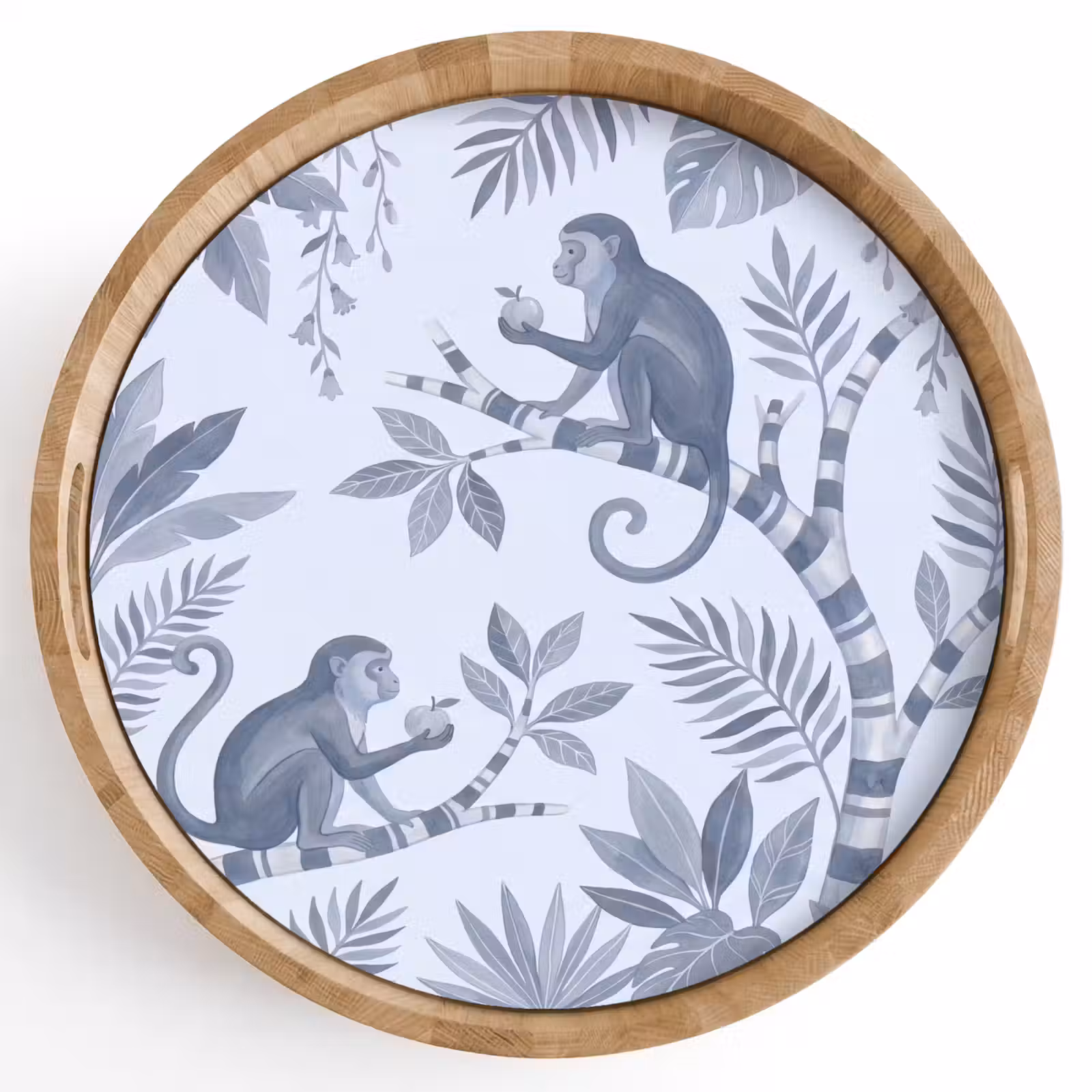 Dienblad - Aap - Boom - Bladeren - Jungle - Illustratie — 1