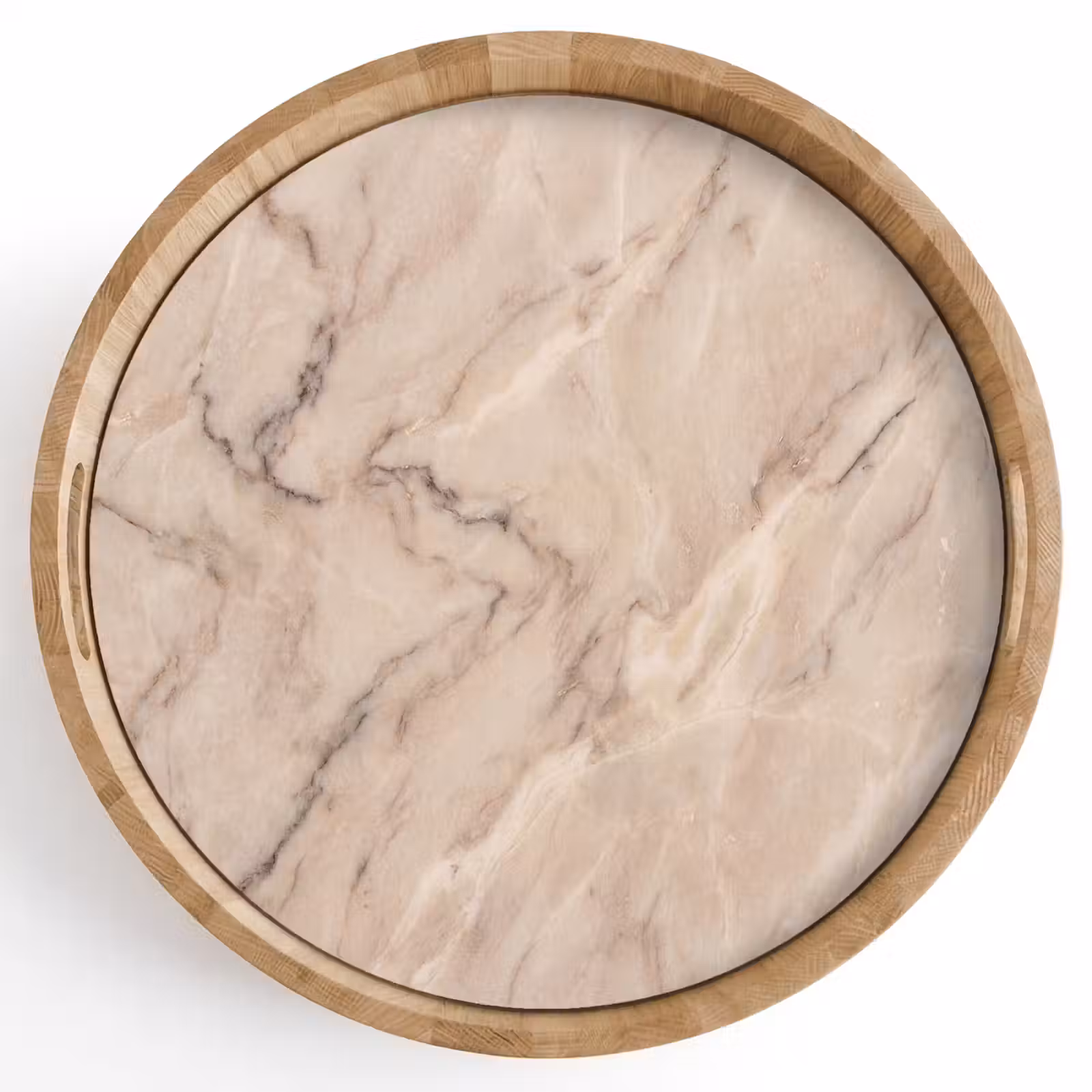 Dienblad - Marmer - Patroon - Abstract - Modern - Beige — 1