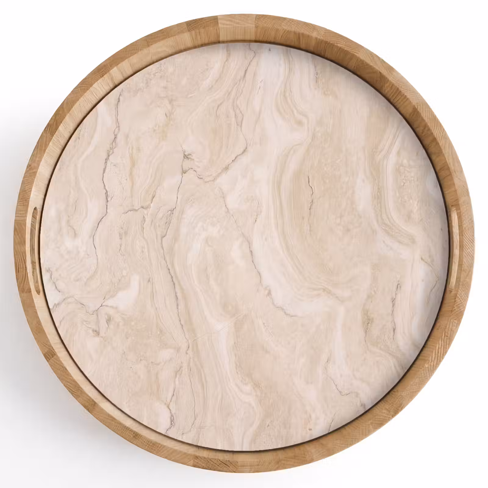 Dienblad - Marmer - Patroon - Beige - Steen - Abstract — 1