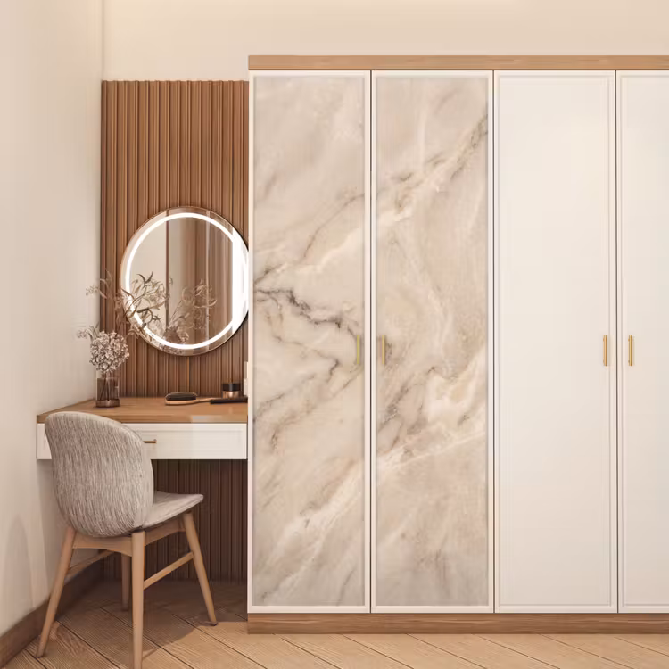 Deursticker - Marmer - Patroon - Abstract - Modern - Beige — 5