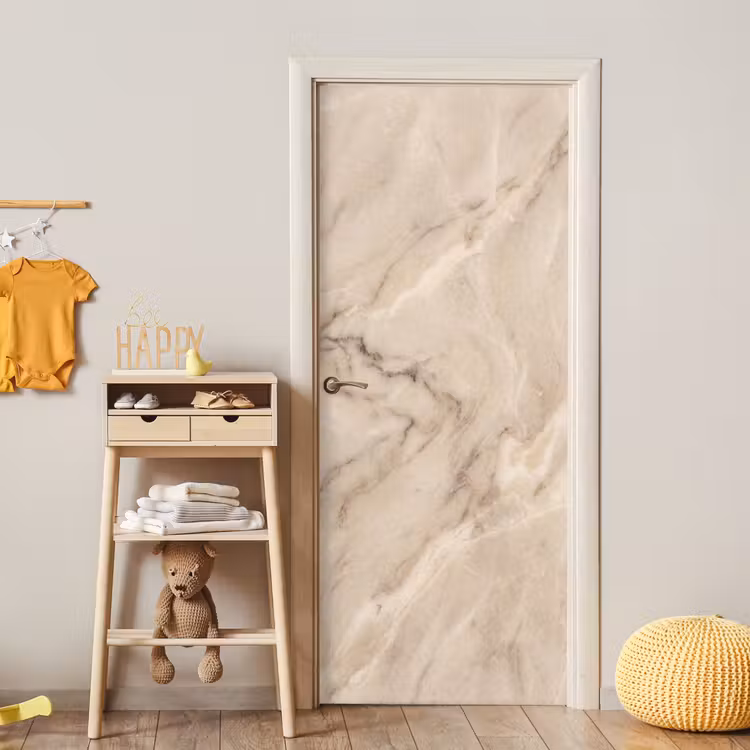 Deursticker - Marmer - Patroon - Abstract - Modern - Beige — 6